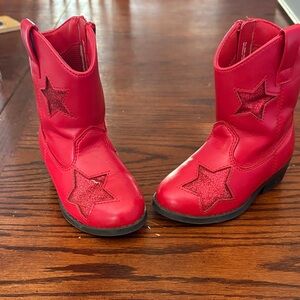 Gymboree red cowboy boots